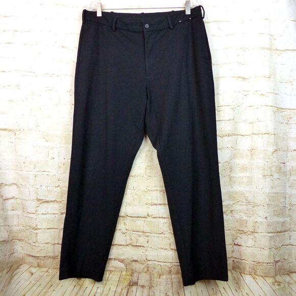 Uniqlo Pants Mens L 33-36 Navy Ezy Ankle Length Wool-Like Trouser Peppy 45149 - Picture 1 of 12